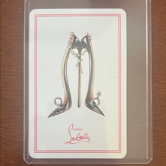 JOKER Christian Louboutin High Heel Art Card with Black and Red Accents - Picture 2 of 2
